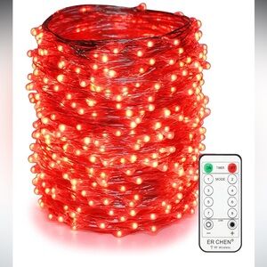 99FT LED STRING LIGHTS, 300 LED FAIRY LIGHTS, REMOTE CONTROL, 12V ADAPTER